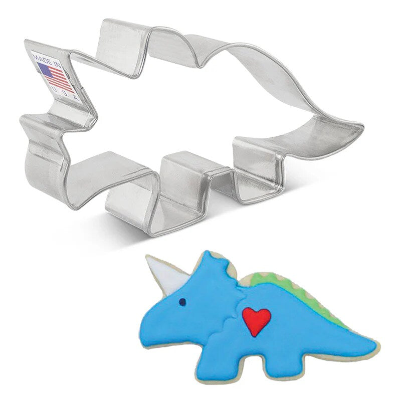 Ann Clark Triceratops Cookie Cutter 4 5/8"