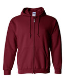 Sudadera con capucha y cremallera completa Gildan Heavy Blend - Forro polar cálido de manga larga