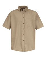 Red Kap Men's Poplin Short Sleeve Dress Shirt