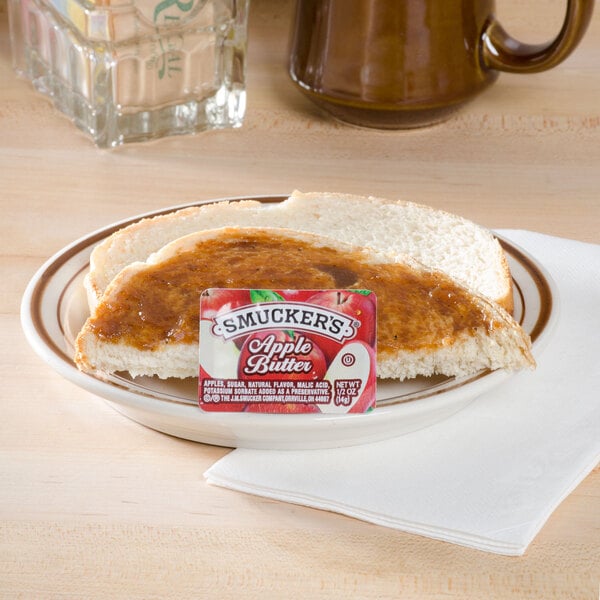 Smucker's Apple Butter .5 oz. Portion Cups - 200/Case