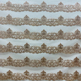 Glitter Mesh Floral Fabric