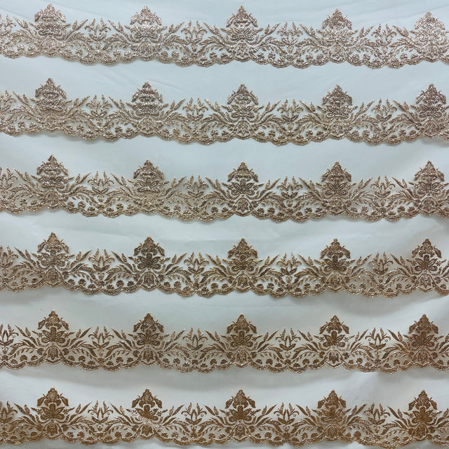 Glitter Mesh Floral Fabric