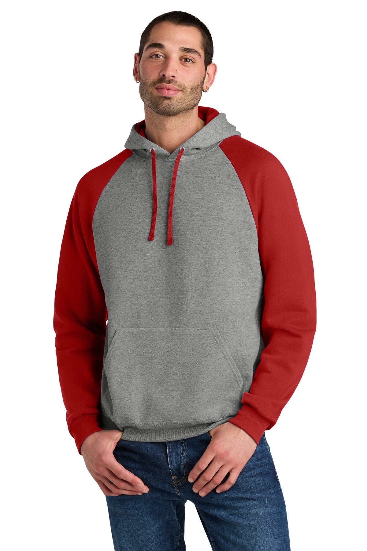 Jerzees® Adult NuBlend Colorblock Raglan Hoodie Sweatshirt