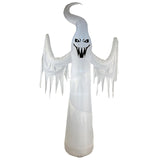 12 Feet Sinister Ghost Inflatable Giant Halloween Yard Decoration with Internal Lights &amp; Pouncing Arms