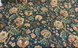 Imperial Dress Noir Onyx 100 Percent Cotton Fabric - Black, Green, Beige, Gold, Red Floral, 54" Width (1 Yard)