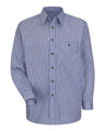 Red Kap Men's Mini-Plaid Uniform Long Sleeve Shirt