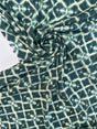 Viscose Lurex Printed Staple Fabric