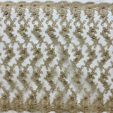 Beaded 3D Floral Lace Mesh