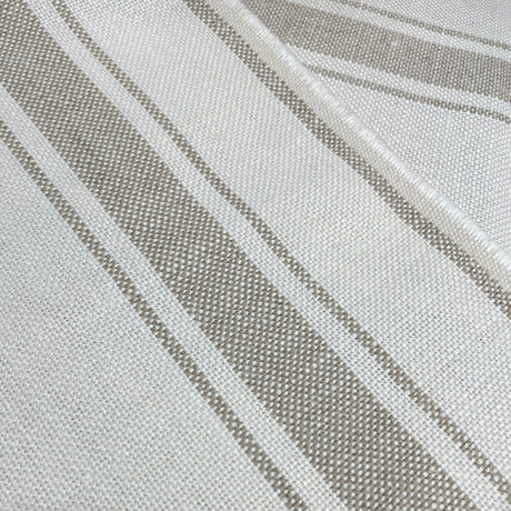 Linen Stripe Heavyweight Natural Ivory Fabric