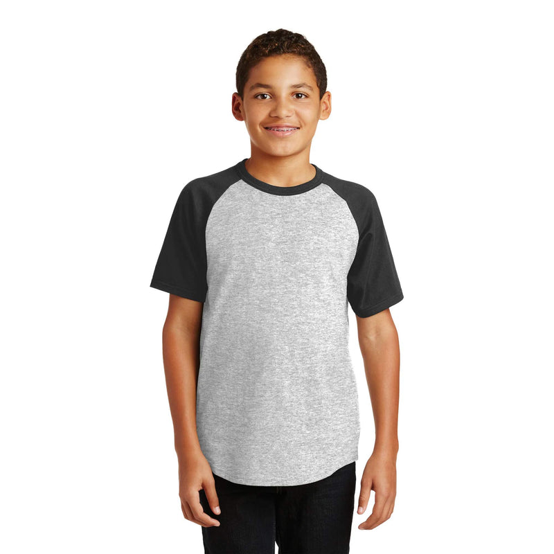 Sport-Tek® Youth Short Sleeve Colorblock Raglan Jersey