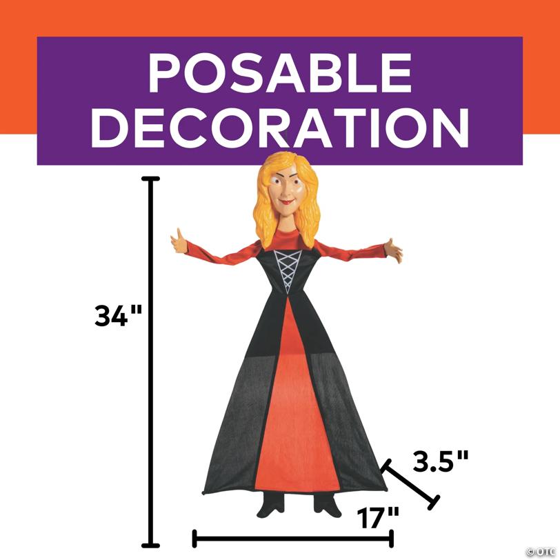 34" Hocus Pocus™ Sarah Sanderson Medium Posable Hanging Halloween Decoration