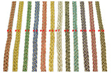 Braided Gimp Trim Metallic Two-Tone 1/2"