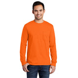Port & Company® - Long Sleeve Essential Pocket Tee