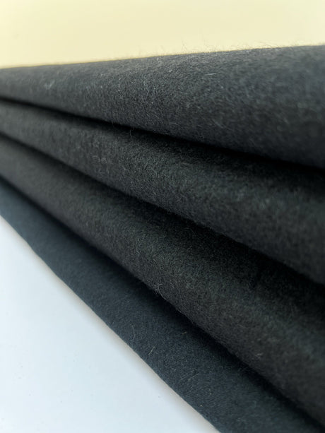 Black Wool Twill Casualwear Fabric