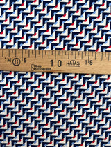 Cotton Poplin Blue Shade Geometric