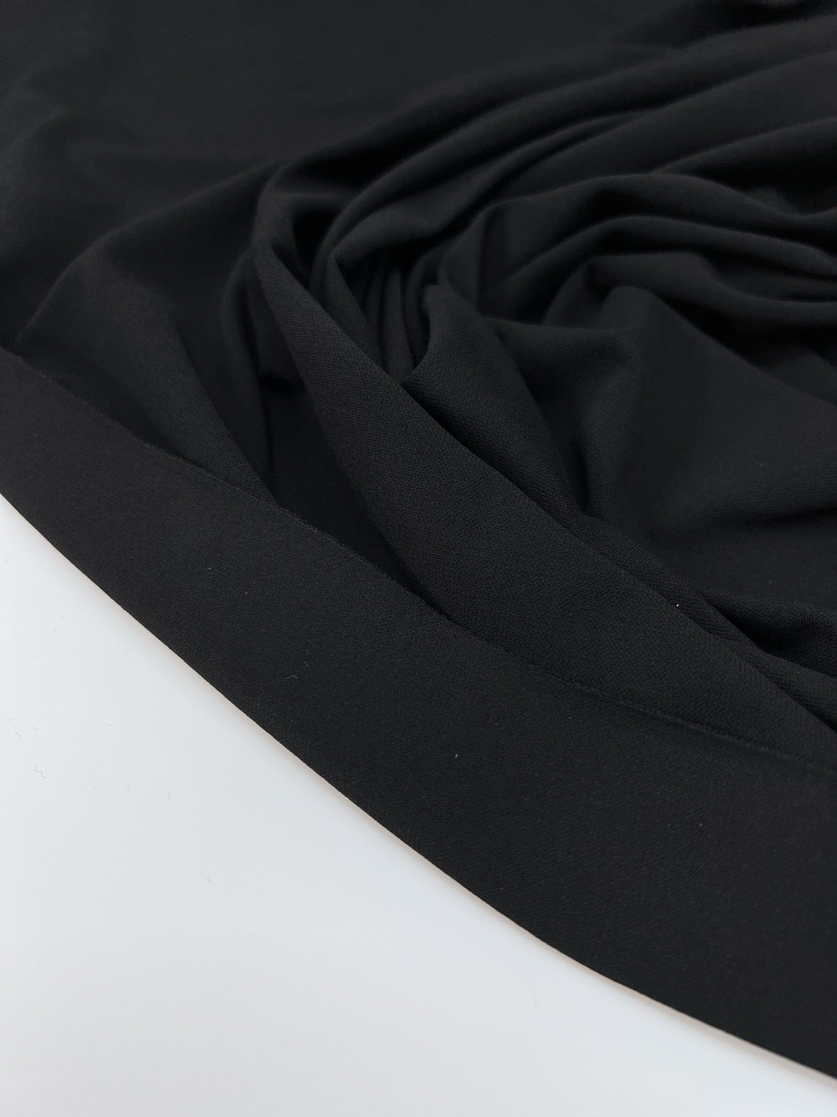 Cotton Stretch Knit Fabric Black