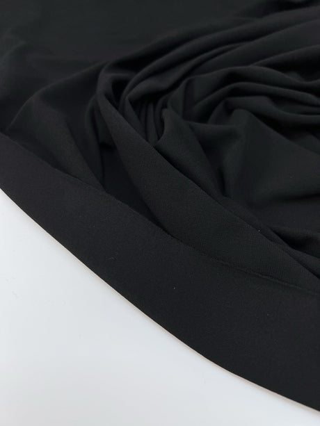 Cotton Stretch Knit Fabric Black