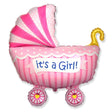 Foil Balloon Baby Buggy Girl 35 Inch