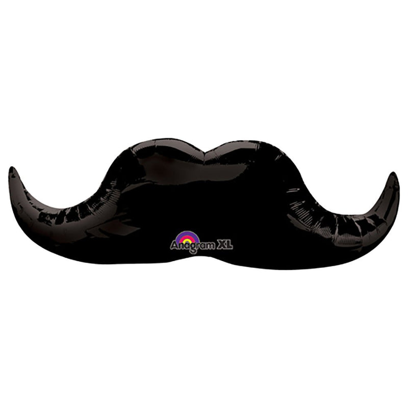 Mustache Foil Balloon 35 Inch Black