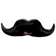 Mustache Foil Balloon 35 Inch Black