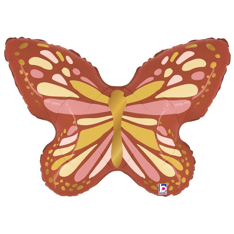 Butterfly Foil Balloon 35 Inch Boho