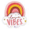 Foil Balloon Boho Love Vibes Rainbow