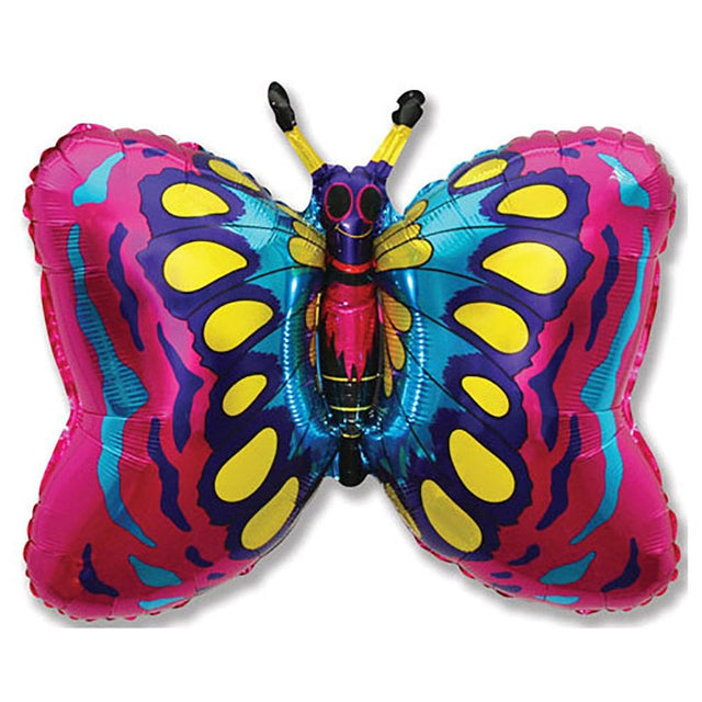 Butterfly Fuchsia Foil Balloon