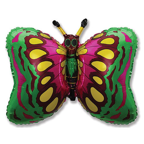 Butterfly Green Foil Balloon 35 Inch