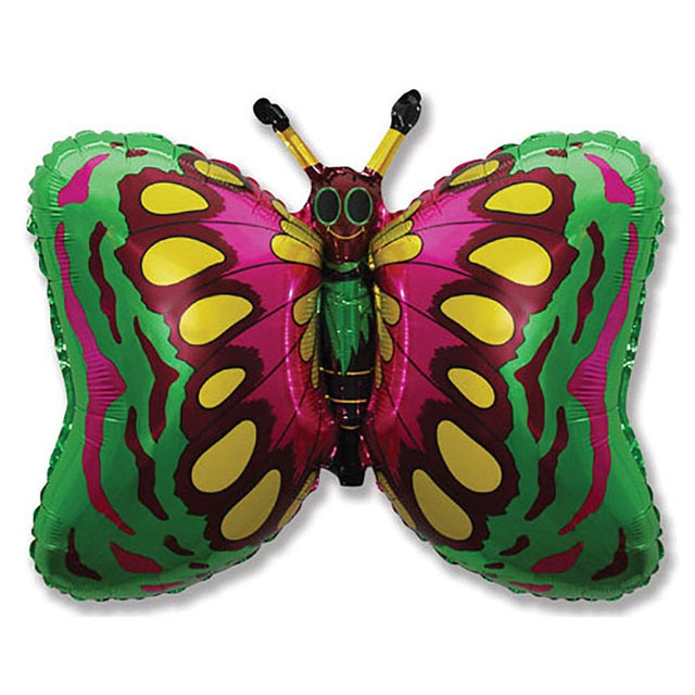 Butterfly Green Foil Balloon 35 Inch