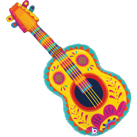 Foil Balloon 35 Inch Festive Guitar