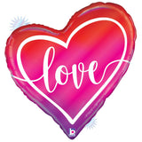 Foil Balloon 35 Inch Opal Ombre Love