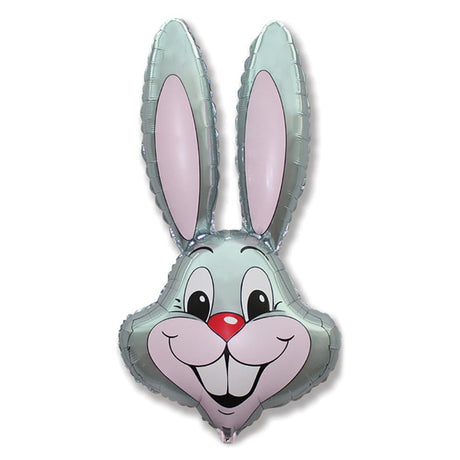 Rabbit Grey Foil Balloon 35 Inch