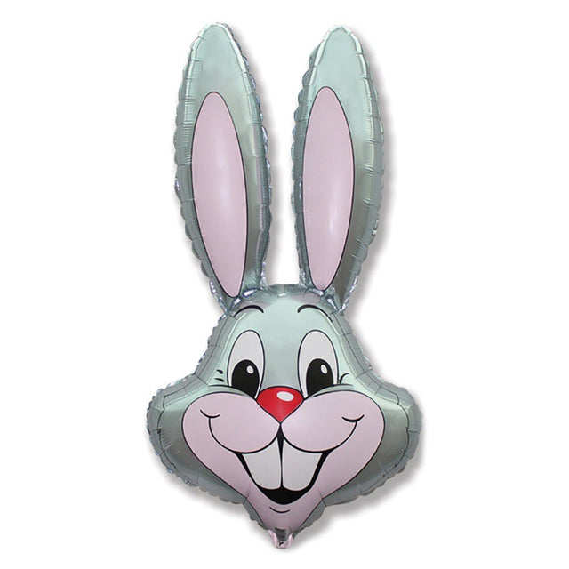 Rabbit Grey Foil Balloon 35 Inch