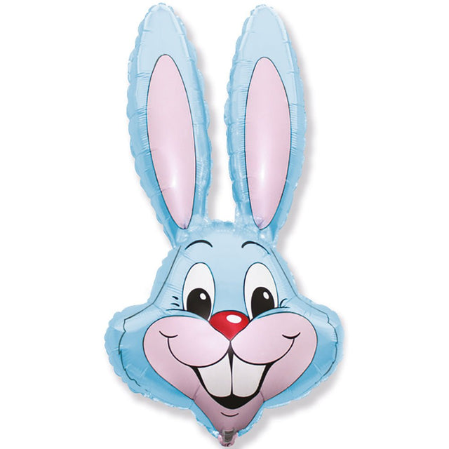 Foil Balloon Rabbit Light Blue