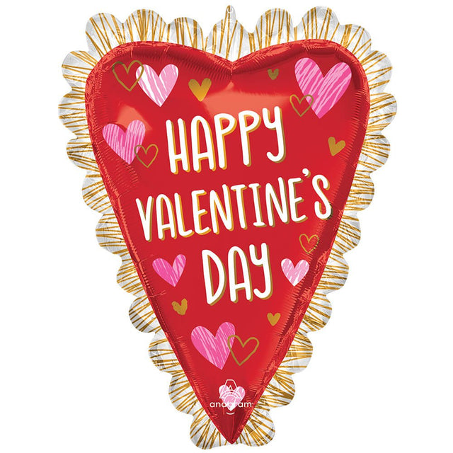 Foil Balloon Sketched Impressions Heart
