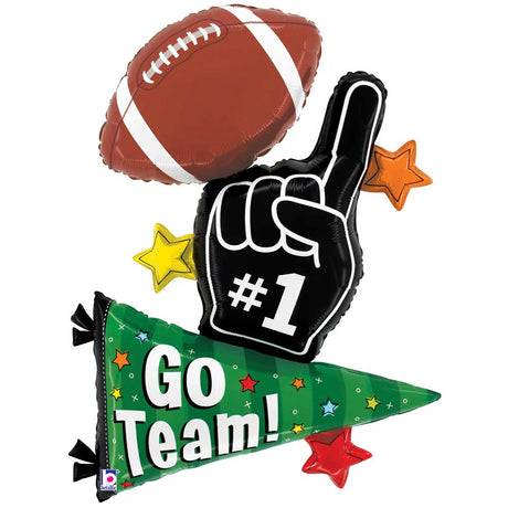 Foil Balloon Tailgate Trio 35 Inch