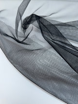 Polyamide Mesh Black Stretch Fabric