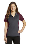 Sport-Tek® Women's Colorblock Micropique Sport-Wick Polo Stylish Moisture Wicking