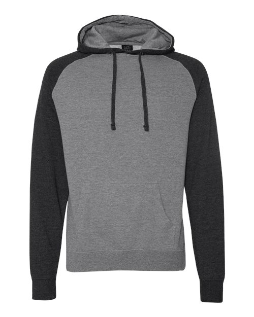 Independent Trading Co. Unisex Raglan Hooded Sweatshirt