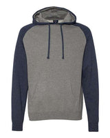 Independent Trading Co. Unisex Raglan Hooded Sweatshirt