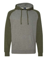 Independent Trading Co. Unisex Raglan Hooded Sweatshirt