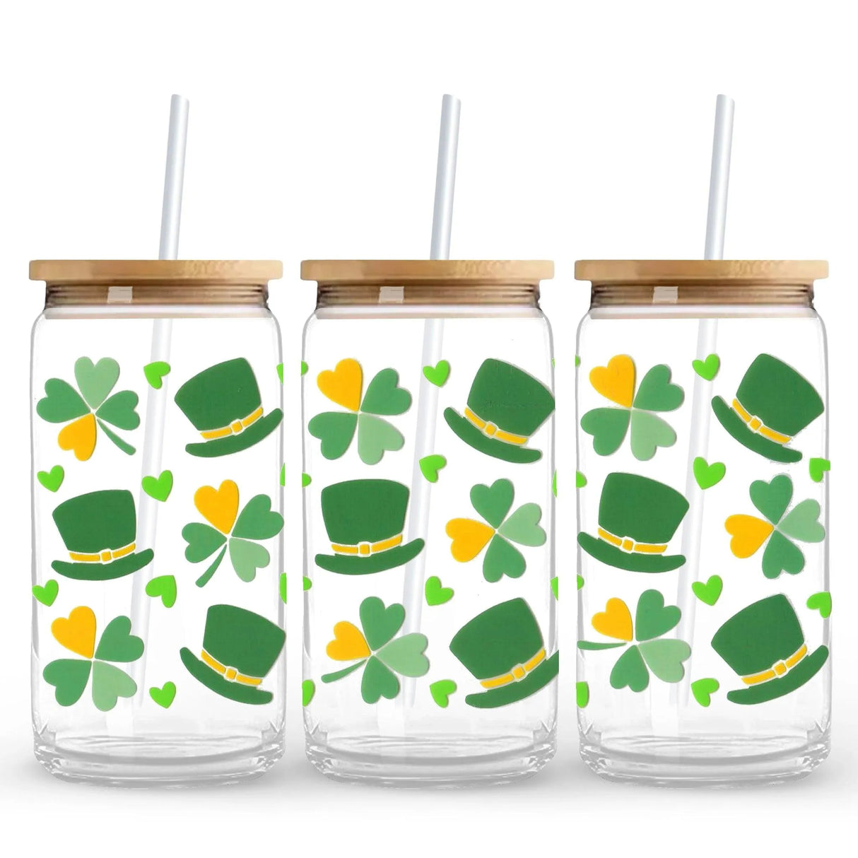 UV DTF Wrap - Leprochan Hats & Shamrocks (9.7" x4.3")