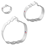 Pumpkin Nested Cookie Cutter Set 3 Pc GC0111 with a Hang Tag Cookie Recipe Card