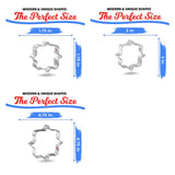 Square Plaque Nested Cookie Cutter Set 3 Pc GC0108 with a Hang Tag Cookie Recipe Card
