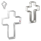 Cross Nested Cookie Cutter Set 3 Pc GC0107 with a Hang Tag Cookie Recipe Card