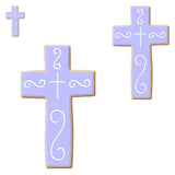 Cross Nested Cookie Cutter Set 3 Pc GC0107 with a Hang Tag Cookie Recipe Card