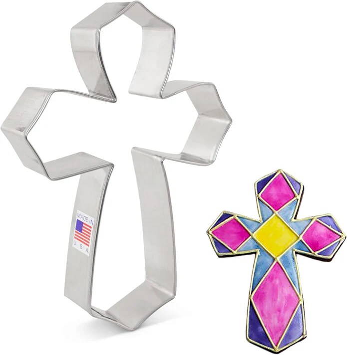 Ann Clark Extra Large Cross Cookie Cutter, 5.5" Religious