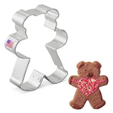 Ann Clark Full Tall Teddy Bear Cookie Cutter, 4.25"