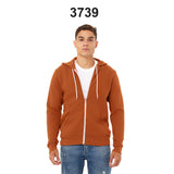 Bella + Canvas® Sponge Fleece Full-Zip Hoodie Sweatshirt