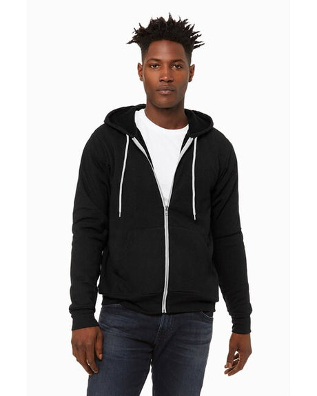 Image 1: Bella Canvas Sponge Fleece Full-Zip HoodieImage 2: Soft fleece zip-up hoodie designImage 3: Premium Bella Canvas full zipper sweatshirtImage 4: Blank zip hoodie for custom printingImage 5: Comfortable unisex fleece layerImage 6: Casual full zip hoodie apparel